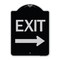 Signmission Exit with Right Arrow Heavy-Gauge Aluminum Architectural Sign, 24" H, 18" L, BS-1824-24552 A-DES-BS-1824-24552 - alternate 1